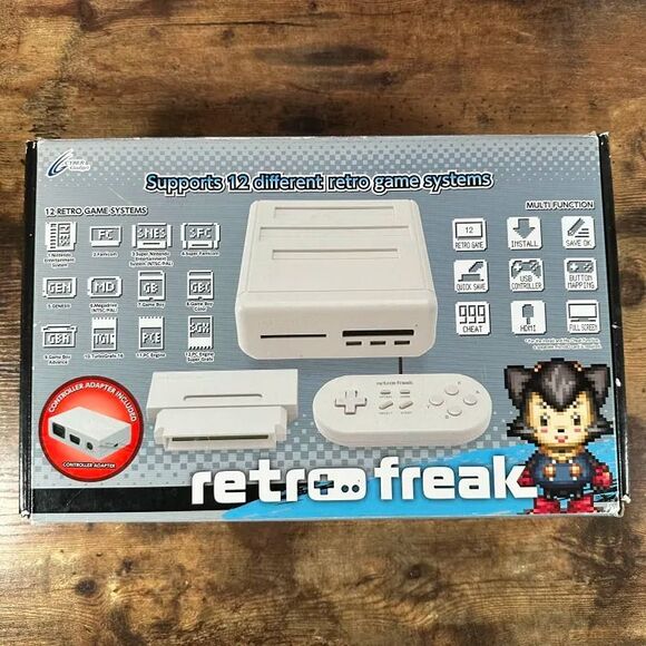 NEW Retro Freak Premium Game Console and Controller Adapter Set from Japan OPEN - Picture 1 of 5